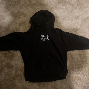 Good vibes hoodie Large black